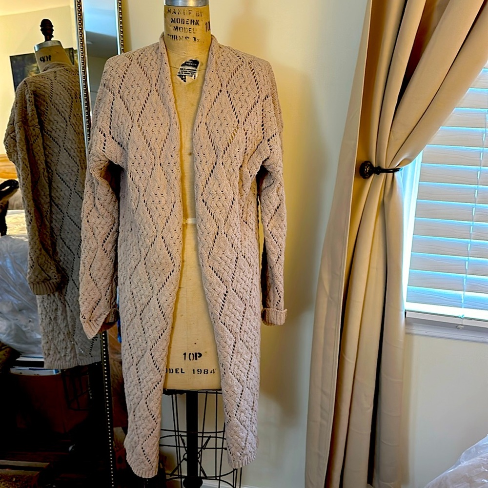 Knit duster cardigan